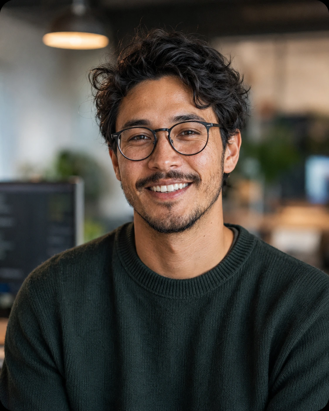 Developer working on an application